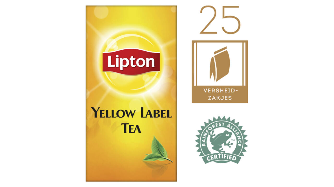 Thee Lipton yellow label 25x1.5gr