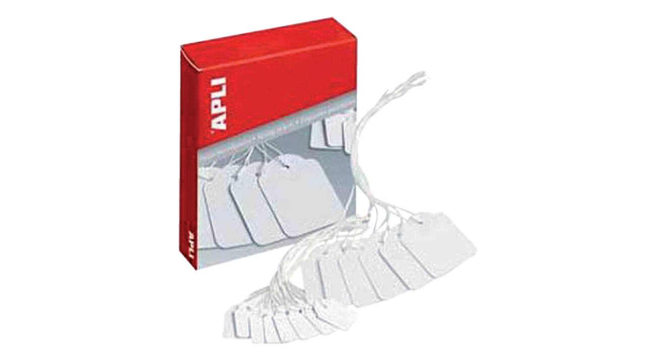 Label Apli karton nr 383 7x19mm wit 1000 stuks