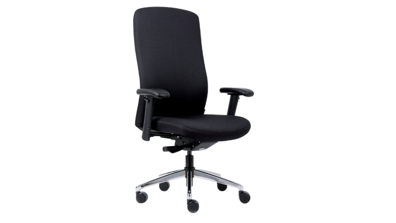Bureaustoel Euroseats Heavy Duty zwart