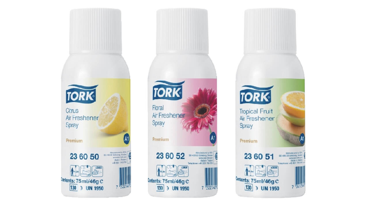 Luchtverfrisser Tork A1 Premium spray bloemen 236052