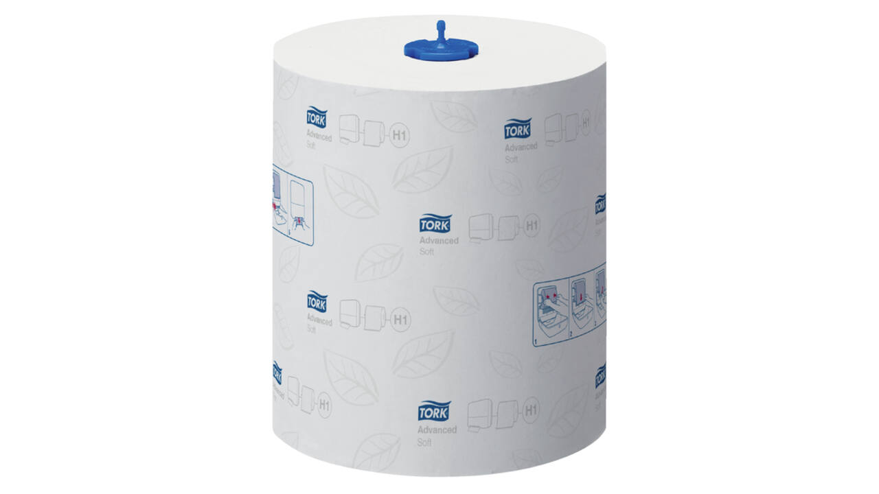 Handdoekrol Tork H1 Matic Advanced 2-laags 150m wit 290067