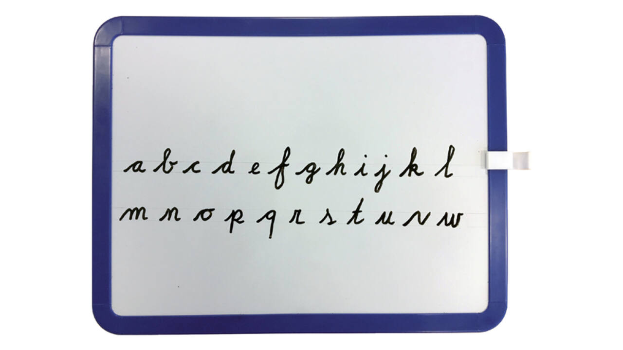 Whiteboard Desq 21x28cm tweezijdig magnetisch