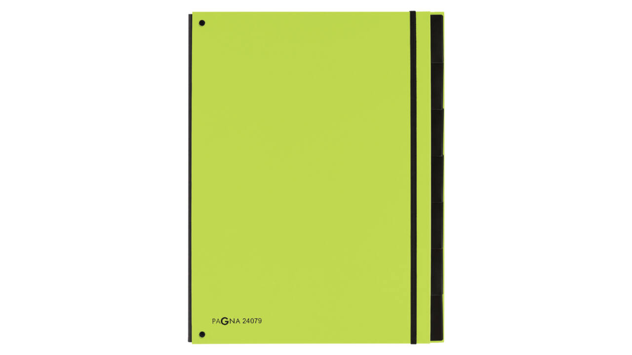Sorteermap Pagna Trend A4 7 tabs appelgroen