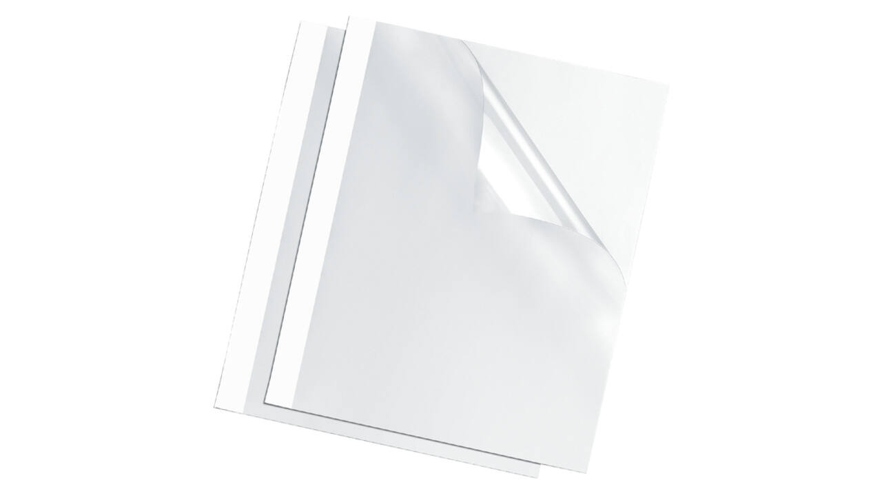 Thermische omslag Fellowes A4 1.5mm wit 100 stuks