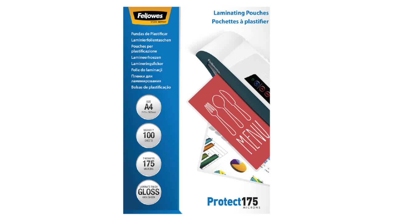 Lamineerhoes Fellowes A4 2x175micron glans 100 stuks