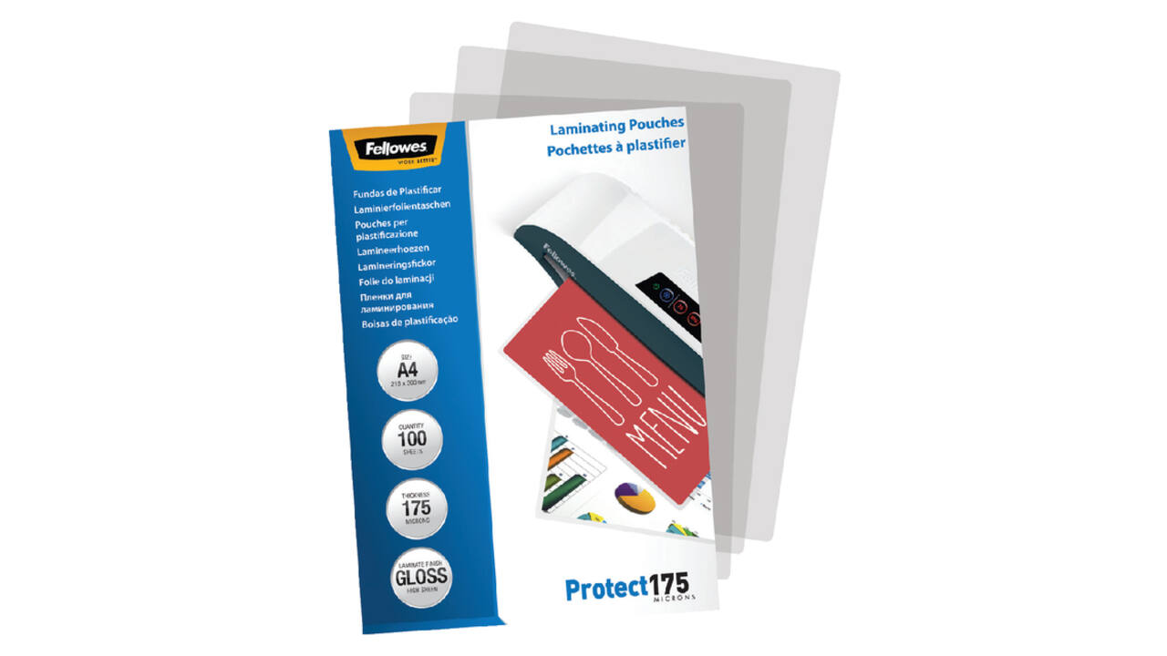 Lamineerhoes Fellowes A4 2x175micron glans 100 stuks