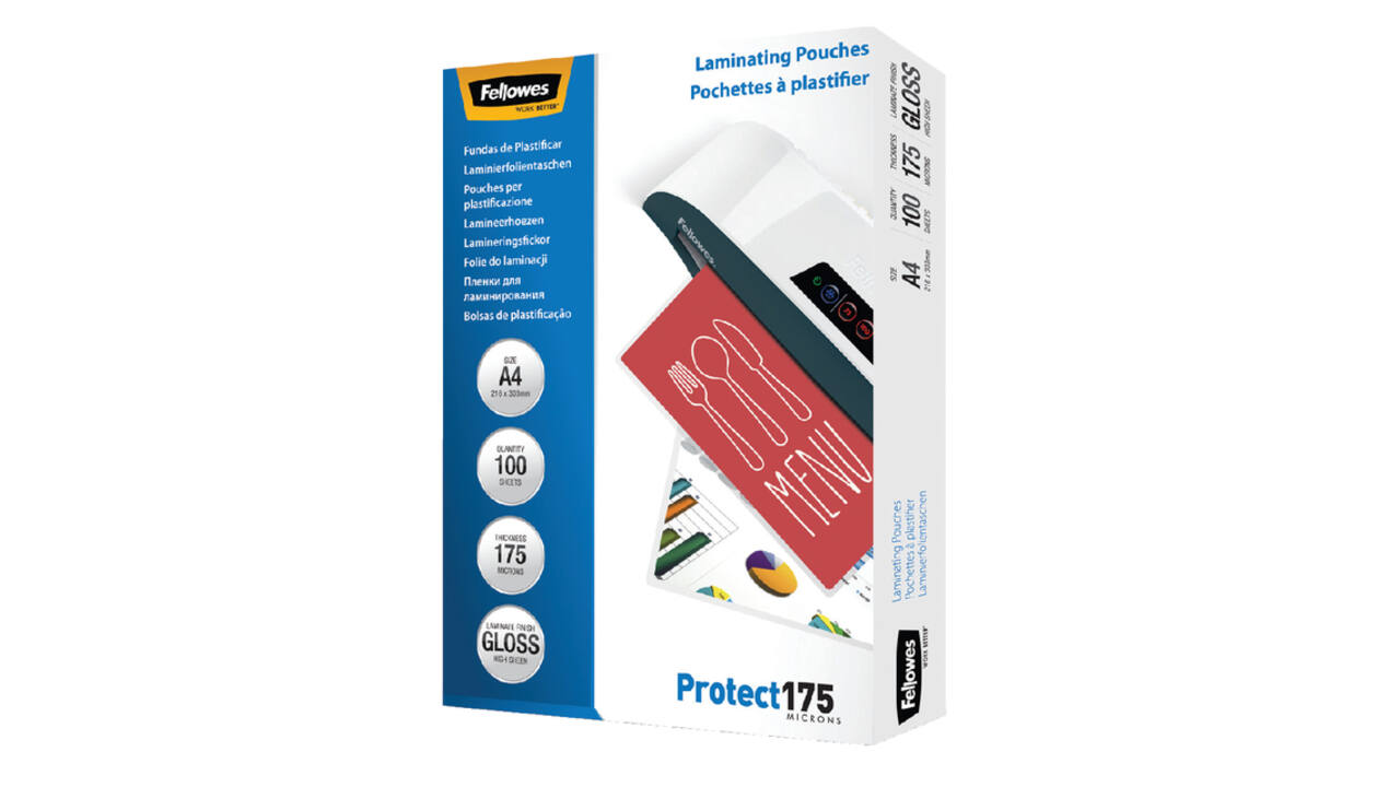 Lamineerhoes Fellowes A4 2x175micron glans 100 stuks