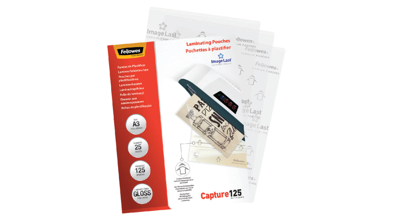 Lamineerhoes Fellowes A3 2x125micron glans 25 stuks
