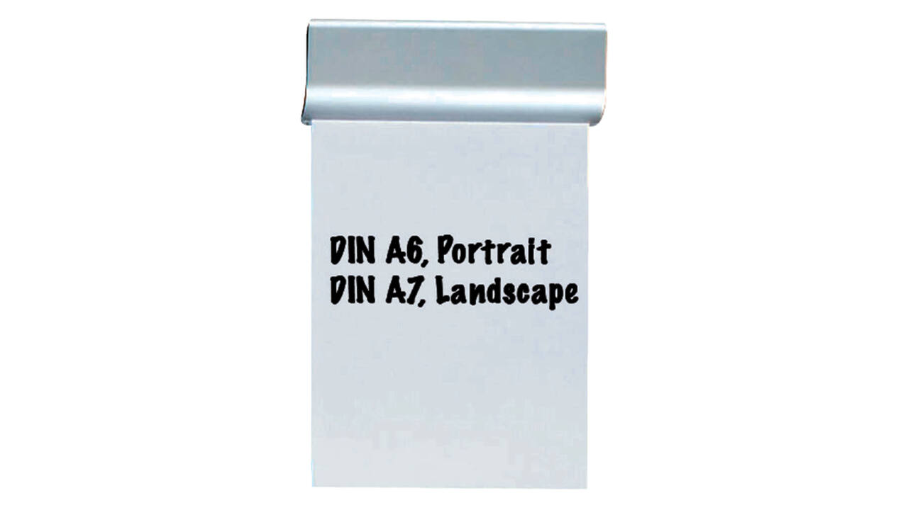 Klemlijst MAUL 113x40mm aluminium zelfklevend