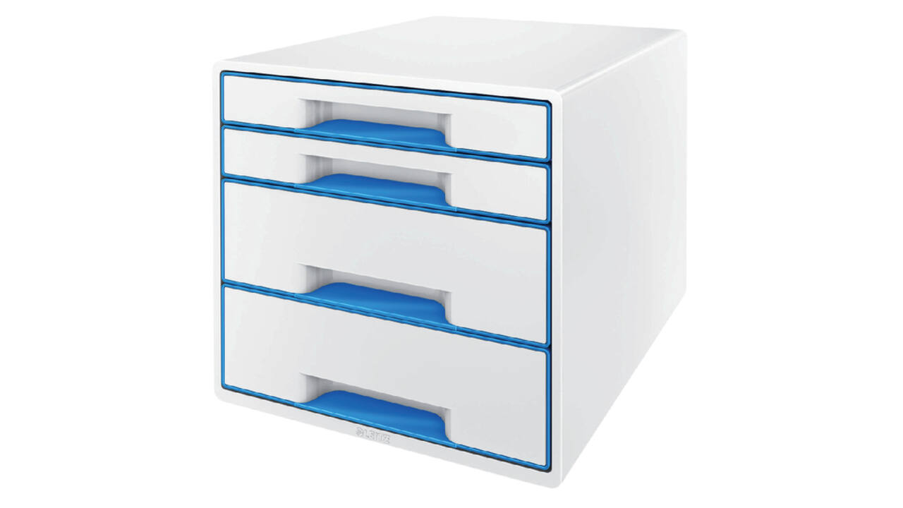 Ladenbox Leitz WOW 4 laden wit/blauw