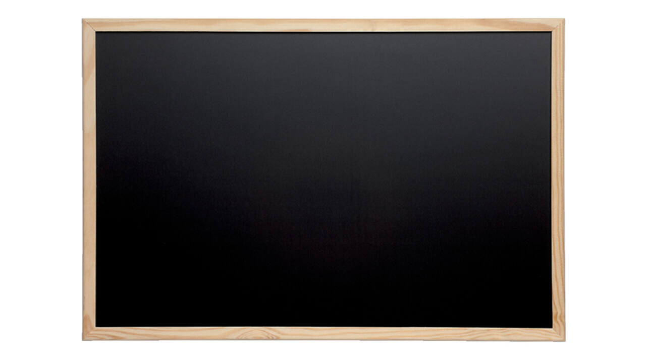 Krijtbord MAUL antraciet 30x40cm onbewerkt houten frame