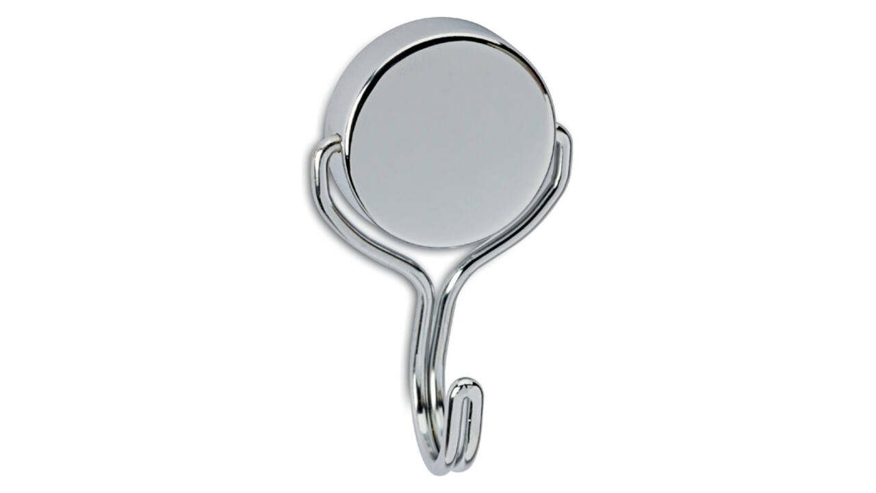 Magneet MAUL Neodymium met haak Ø38,5mm trekkracht 30kg chroom