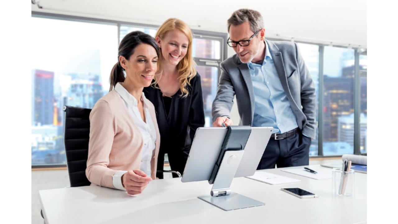 Tablethouder Durable voor bureau of tafel