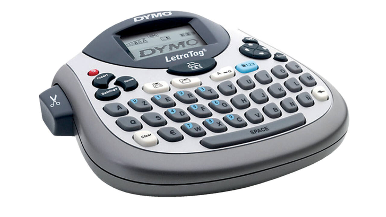 Labelprinter Dymo LetraTag 100T draagbaar azerty 12mm zilver