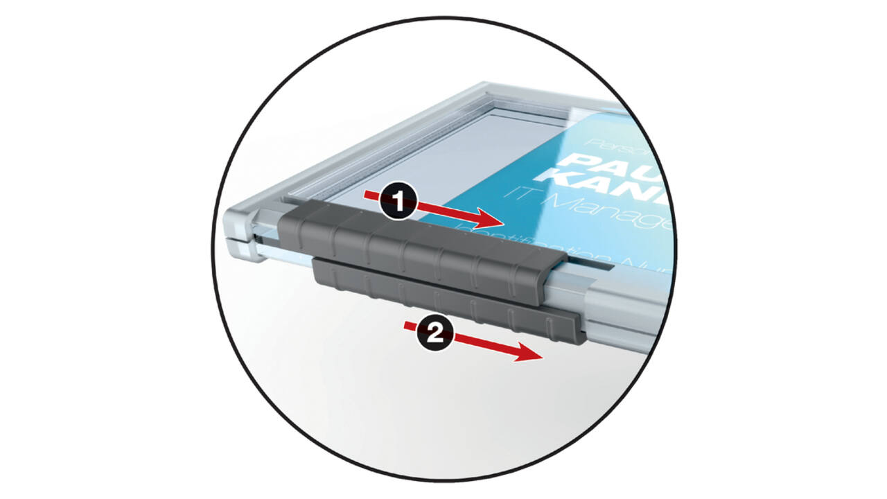Badge Durable 8921 Pushbox duo 10 stuks