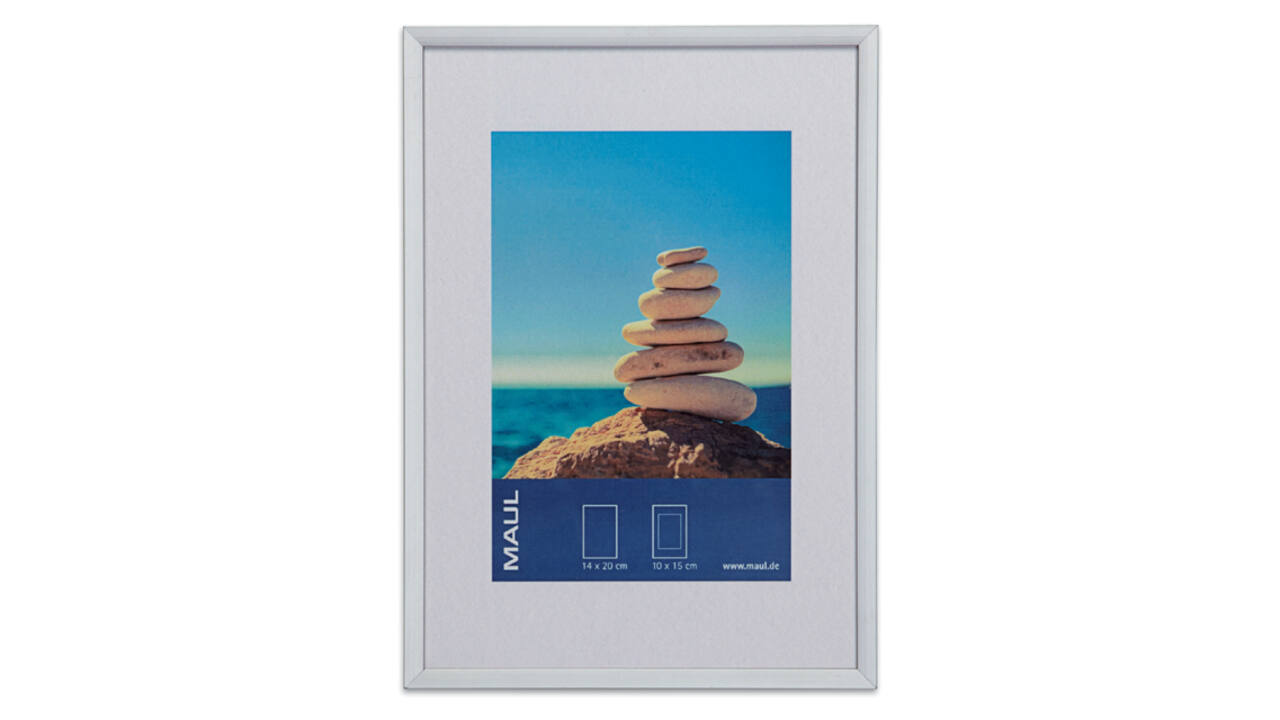 Fotolijst MAUL design 15x21cm aluminium frame zilver