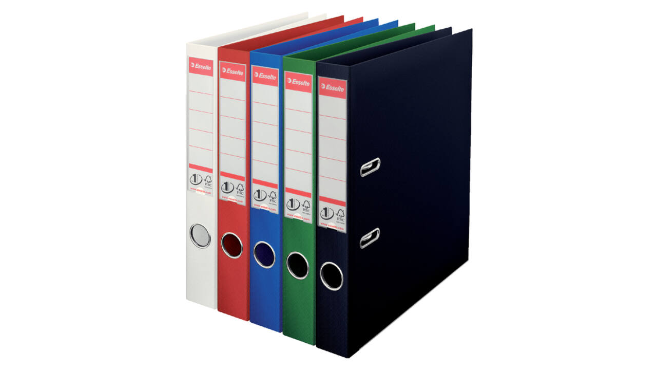 Ordner Esselte No.1 Power VIVIDA 50mm 30% gerecycled PP folie wit