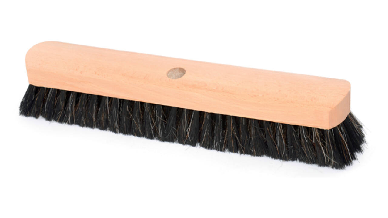Zaalbezem Cleaninq hout 40cm zwart gat Ø23.5mm