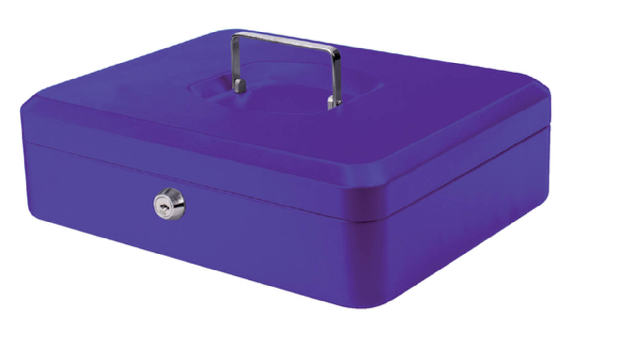 Geldkist Pavo 300x240x90mm blauw