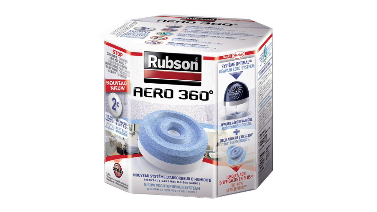 Vochtopnemer Rubson Aero 360 navulling 2 stuks