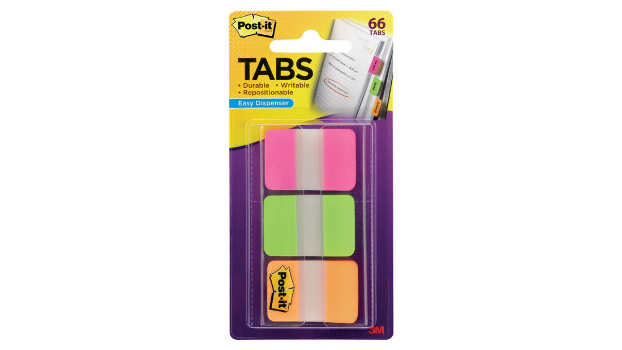 Indextabs Post-it 686PGO 25x38mm strong assorti 66 tabs