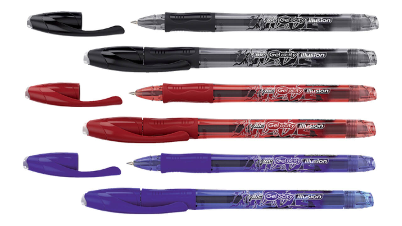 Gelschrijver Bic Gel-ocity illusion medium zwart