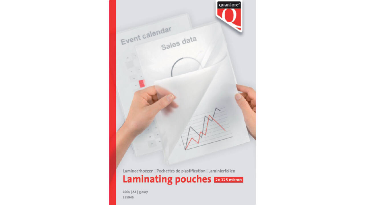 Lamineerhoes Quantore A4 2x125micron 100 stuks
