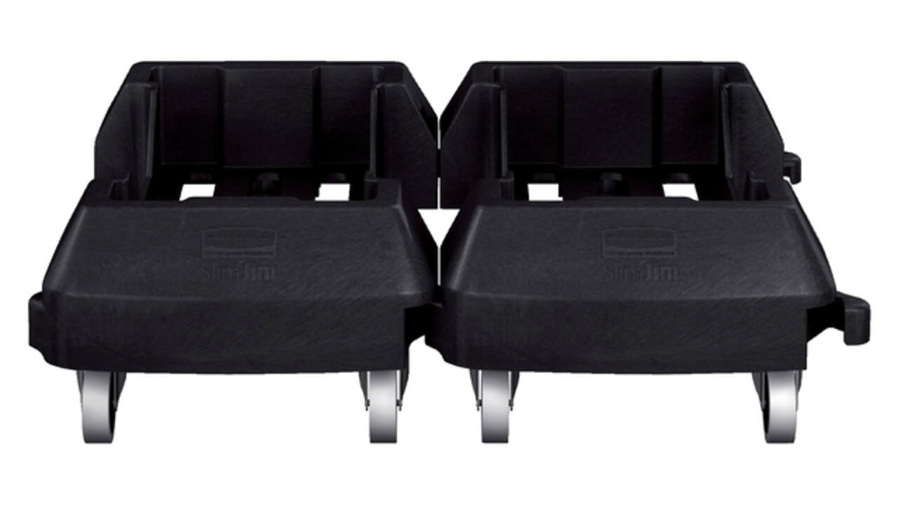 Onderstel Rubbermaid Slim Jim zwart