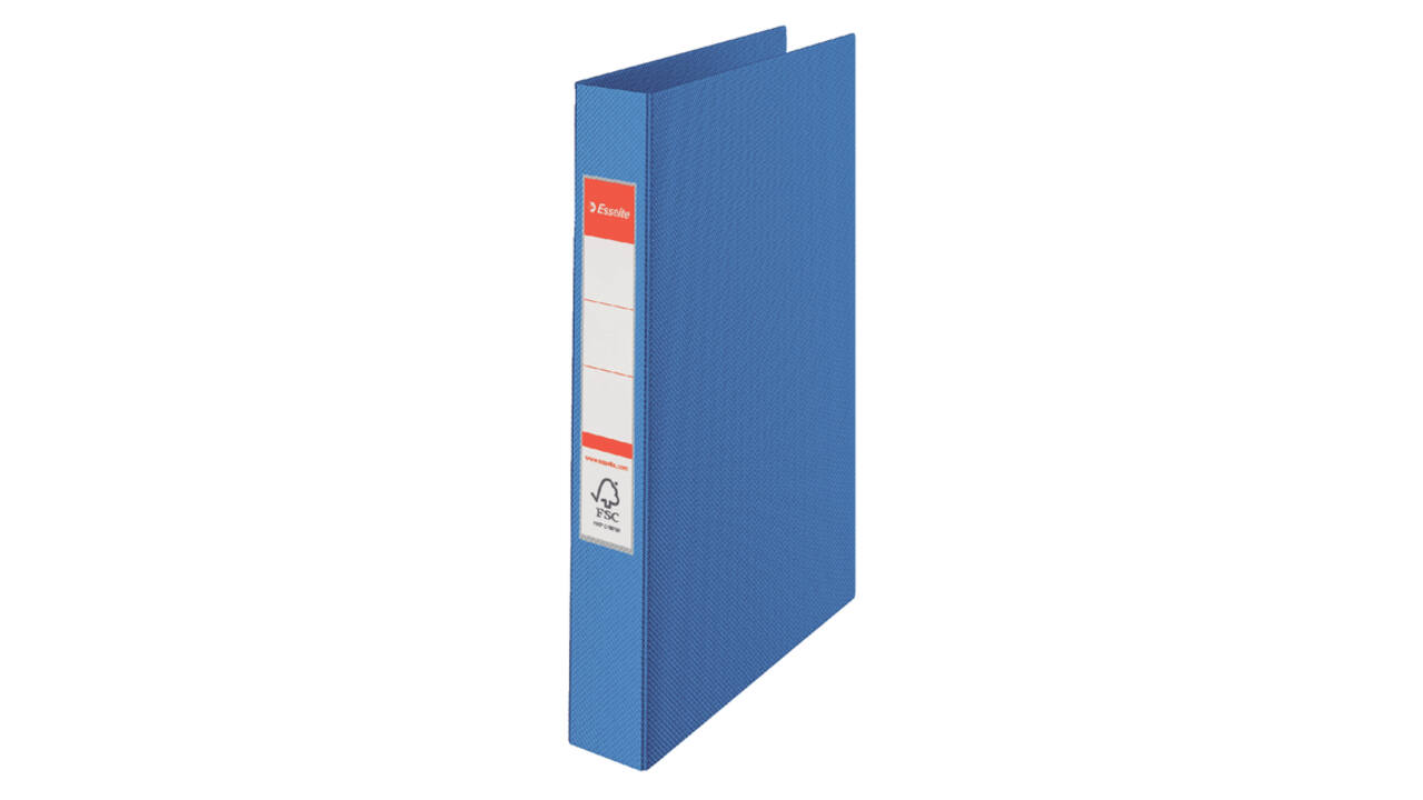 Ringband Esselte Vivida A4 19mm 30% gerecycled PP folie blauw