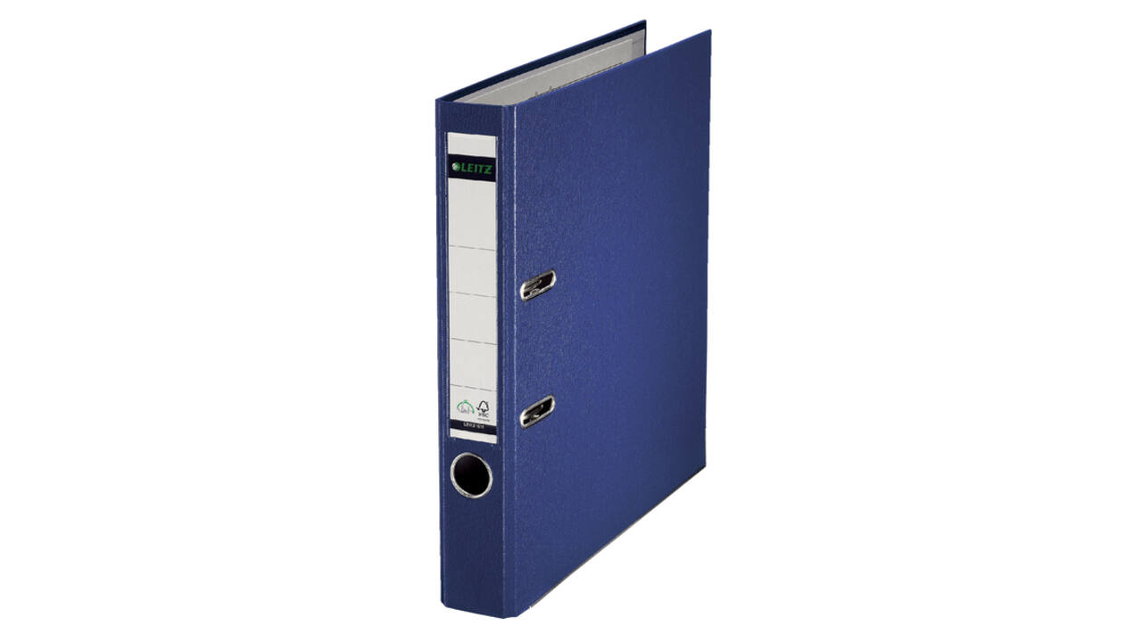Ordner Leitz 1015 180° 50mm PP A4 blauw