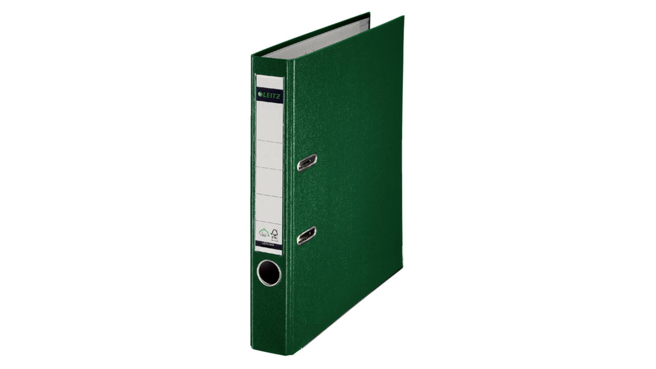 Ordner Leitz 1015 180° 50mm PP A4 groen