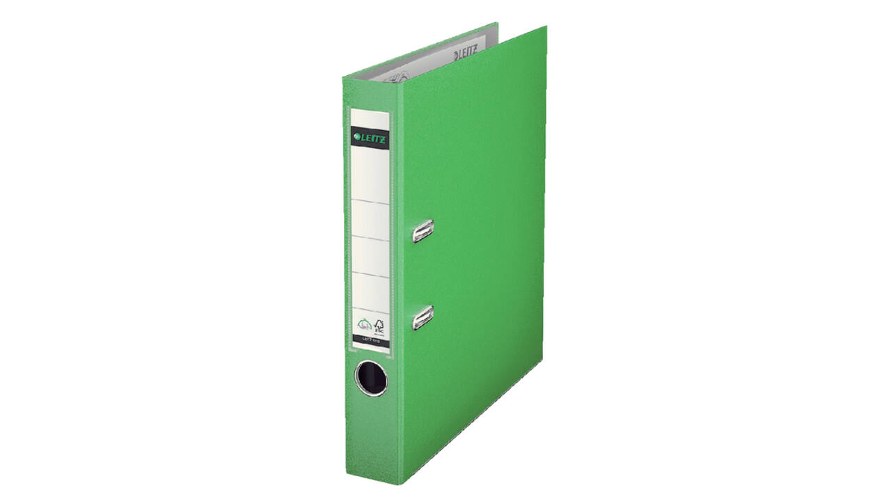 Ordner Leitz 1015 180° 52mm PP A4 lichtgroen
