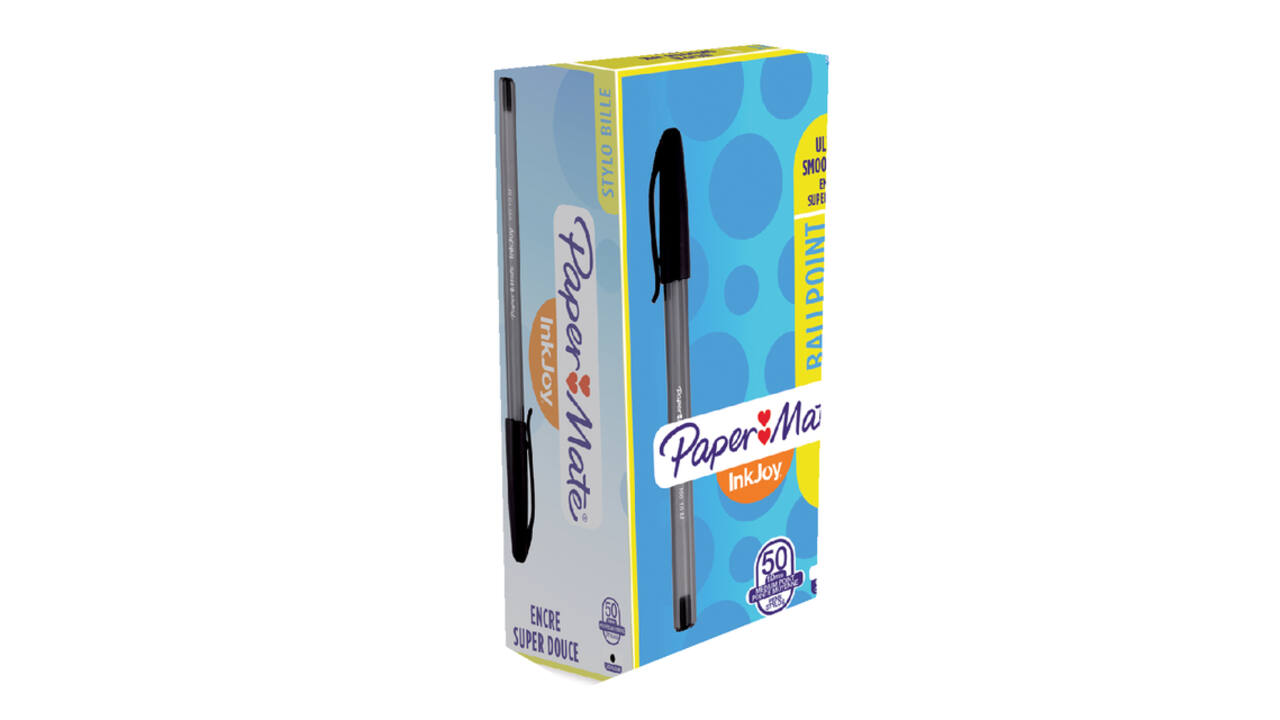 Balpen Paper Mate Inkjoy 100 medium zwart