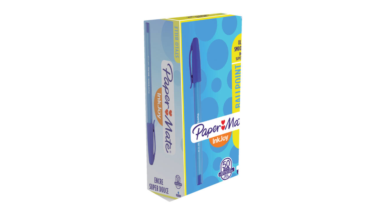 Balpen Paper Mate Inkjoy 100 medium blauw