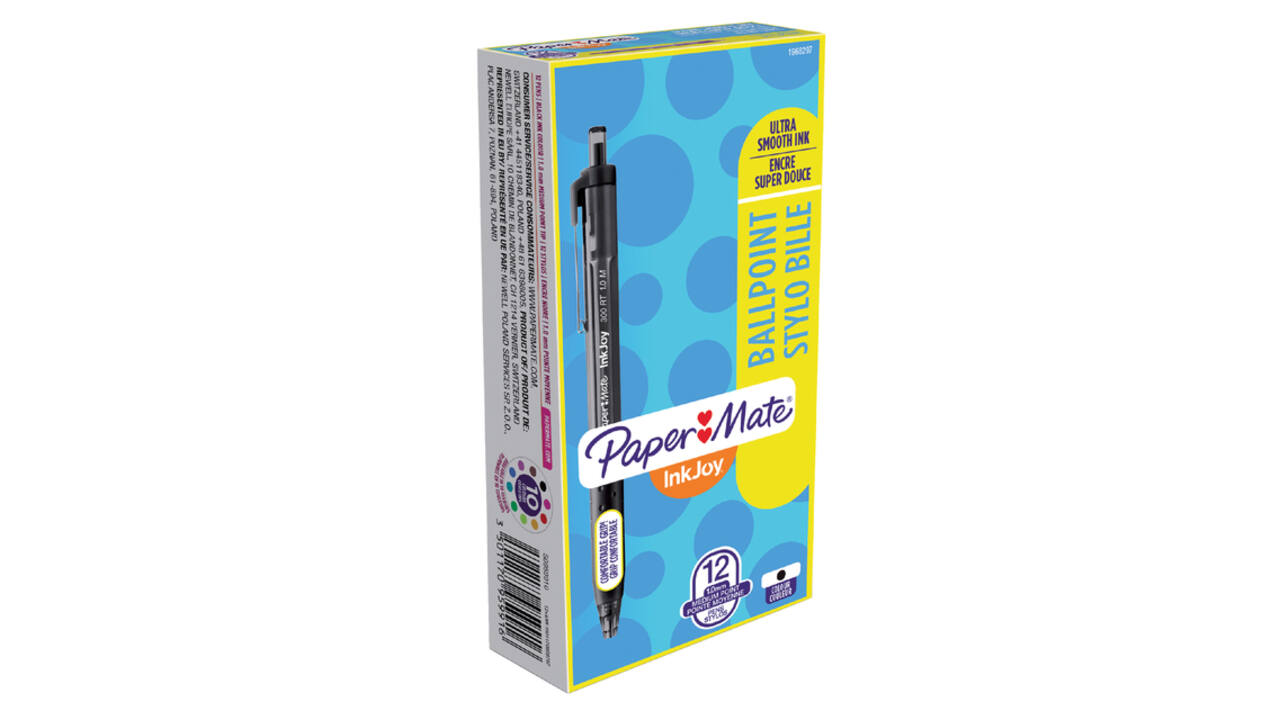 Balpen Paper Mate Inkjoy 300RT medium zwart