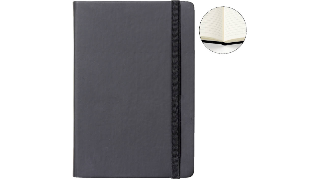 Notitieboek Quantore A5 lijn 192blz 80gr zwart