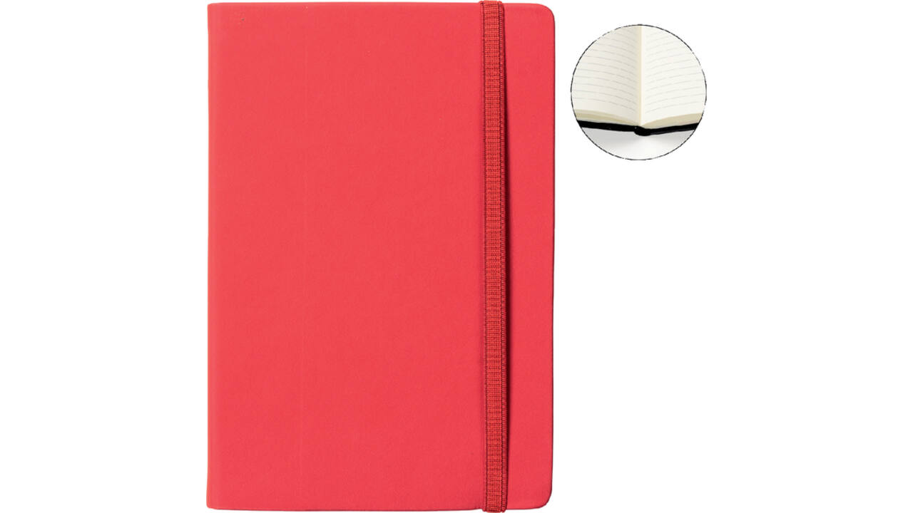 Notitieboek Quantore A5 lijn 192blz 80gr rood