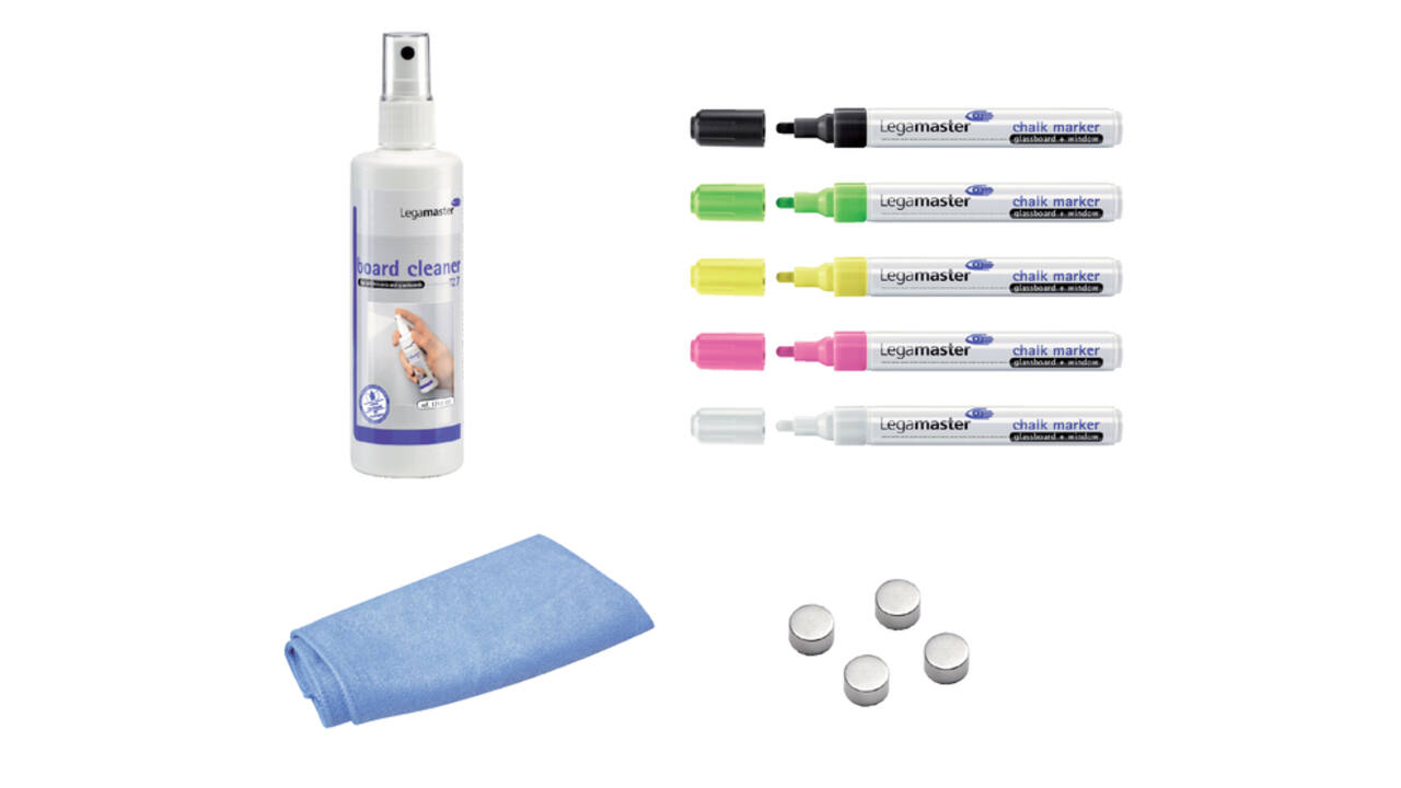 Glasbord Legamaster starterkit