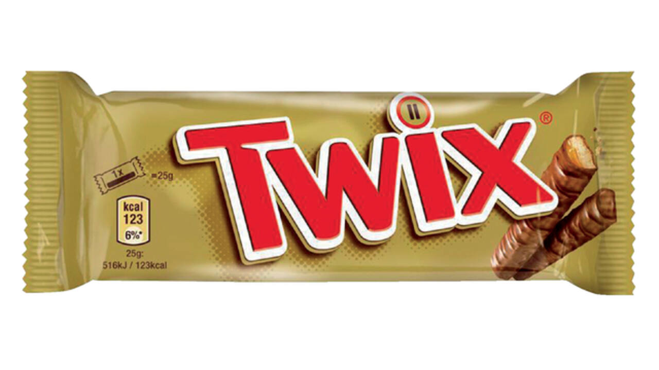 Snoep Twix reep 25x50 gram