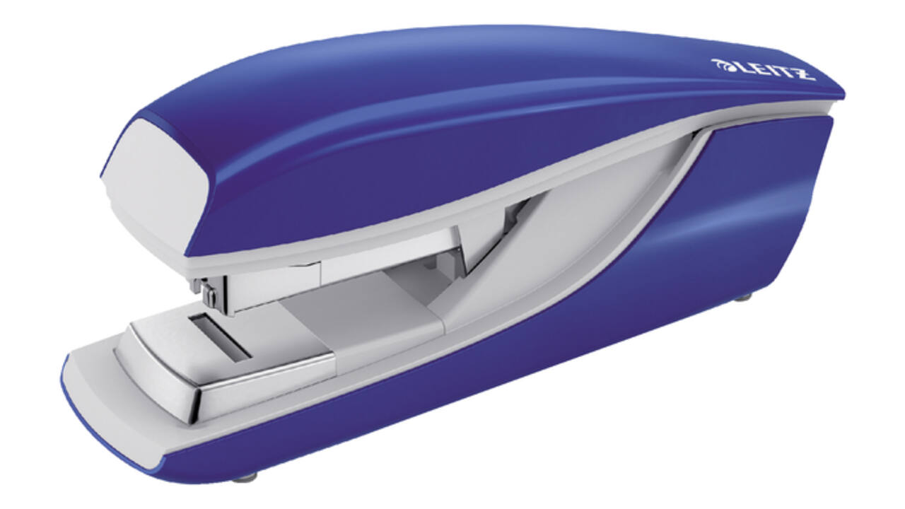 Nietmachine Leitz NeXXt metalen flat clinch 40 vel blauw