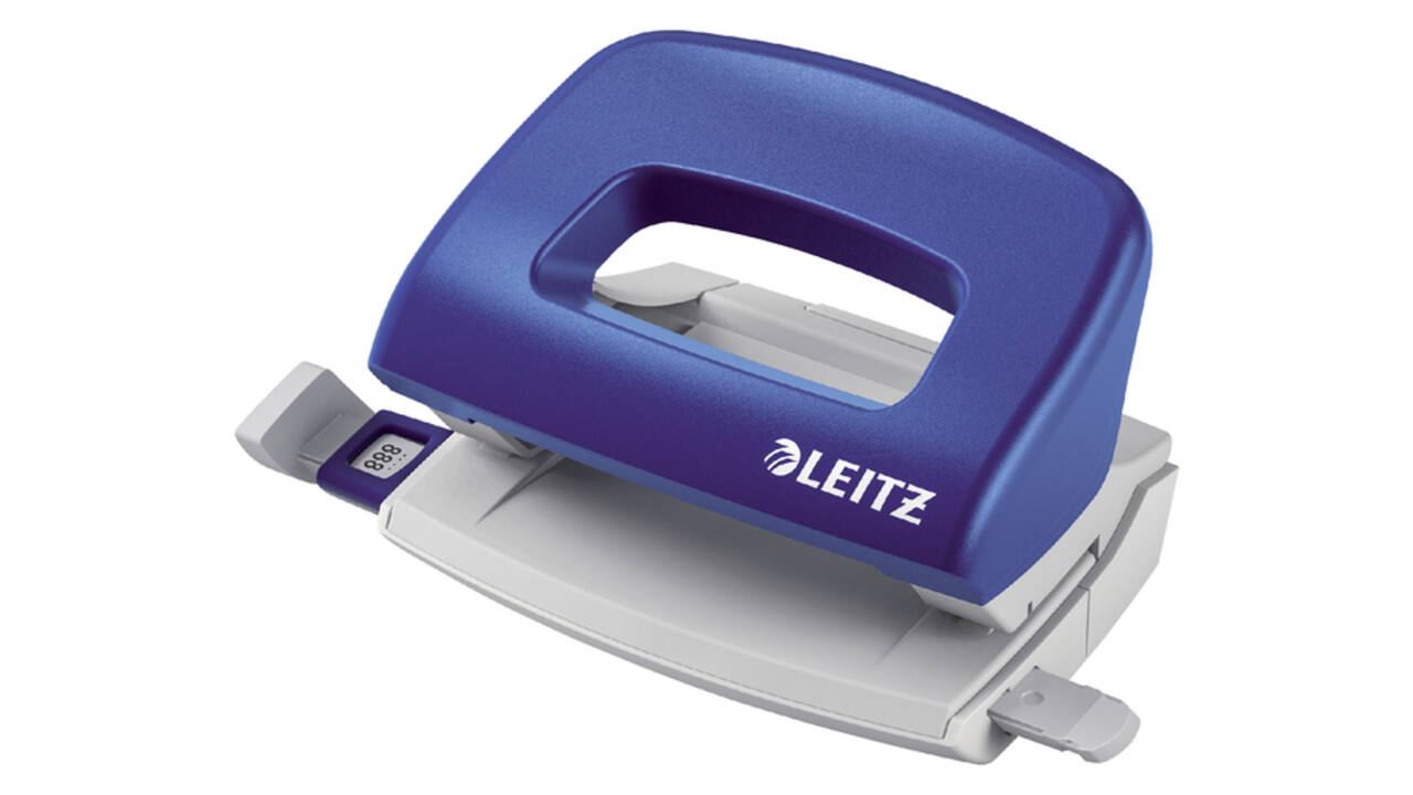 Perforator Leitz NeXXt mobiele 10 vel blauw