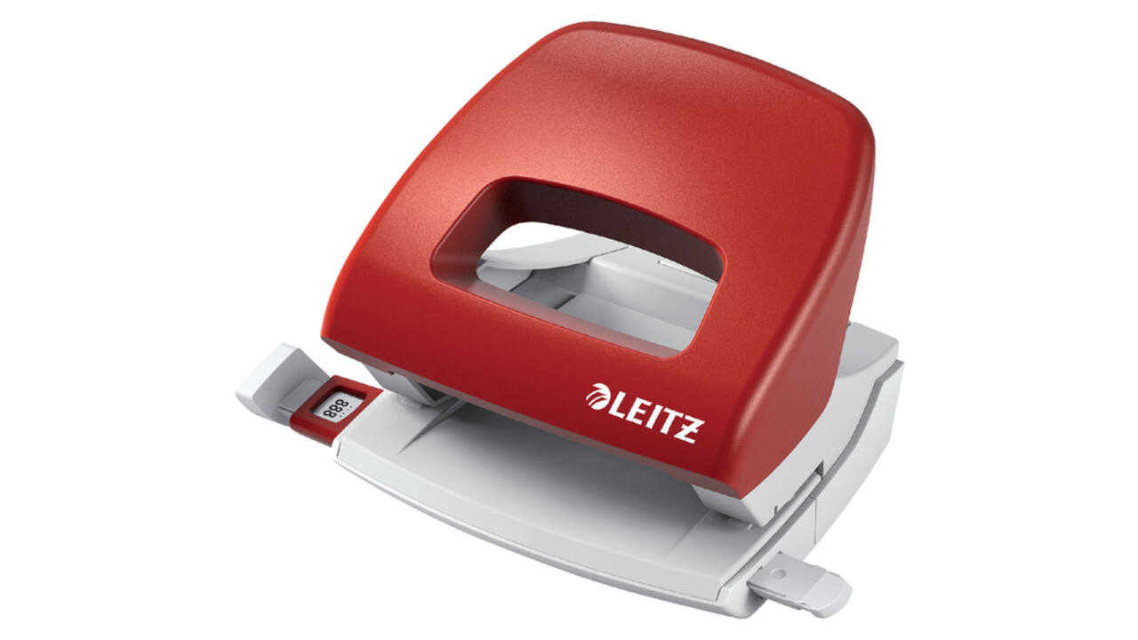 Perforator Leitz NeXXt bureau 16 vel rood