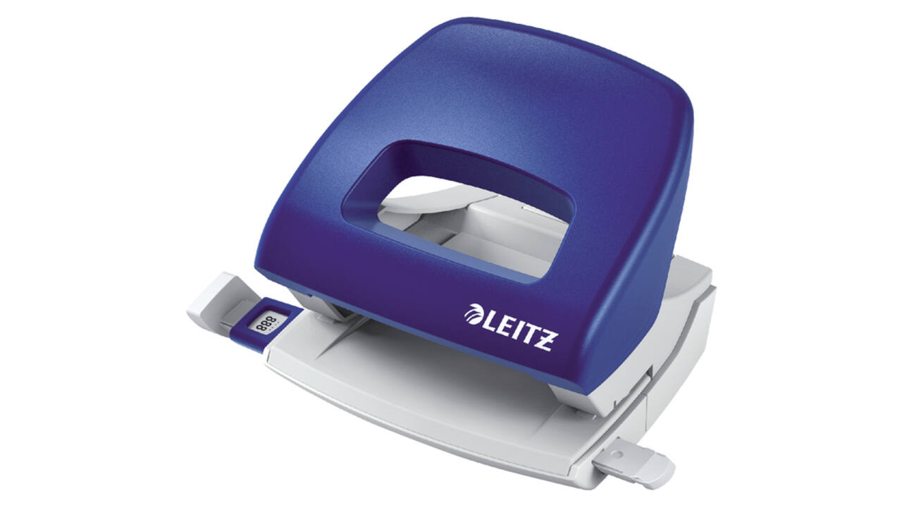 Perforator Leitz NeXXt bureau 16 vel blauw