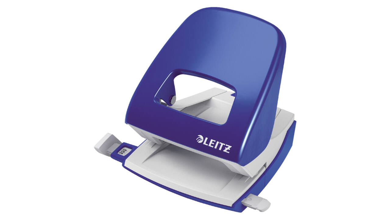 Perforator Leitz 5008 Nexxt metaal 30 vel blauw