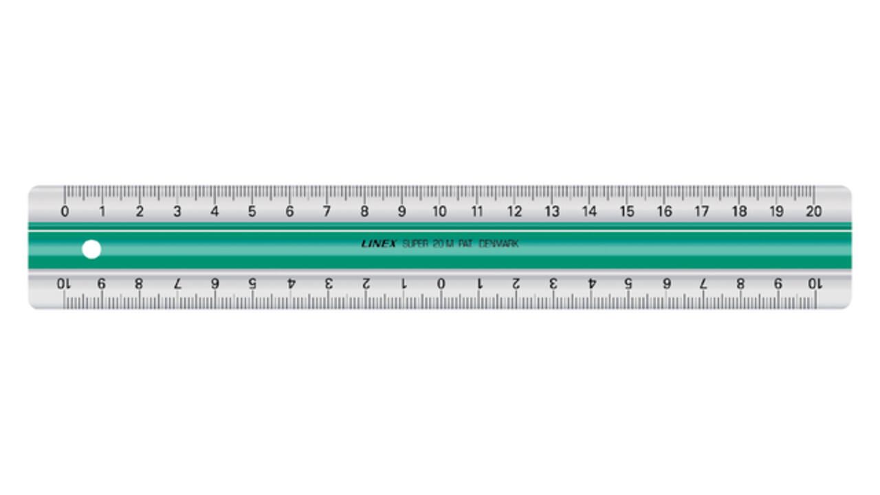 Liniaal Linex super S20 20cm transparant