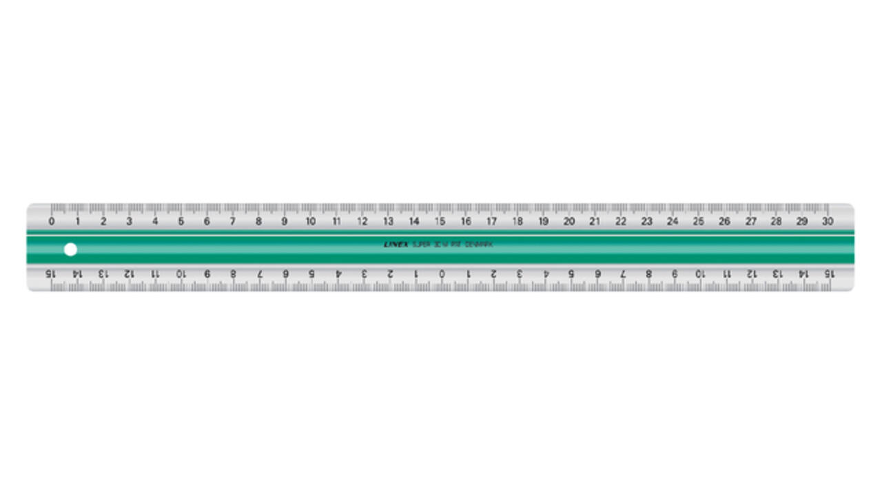 Liniaal Linex super S30 30cm transparant