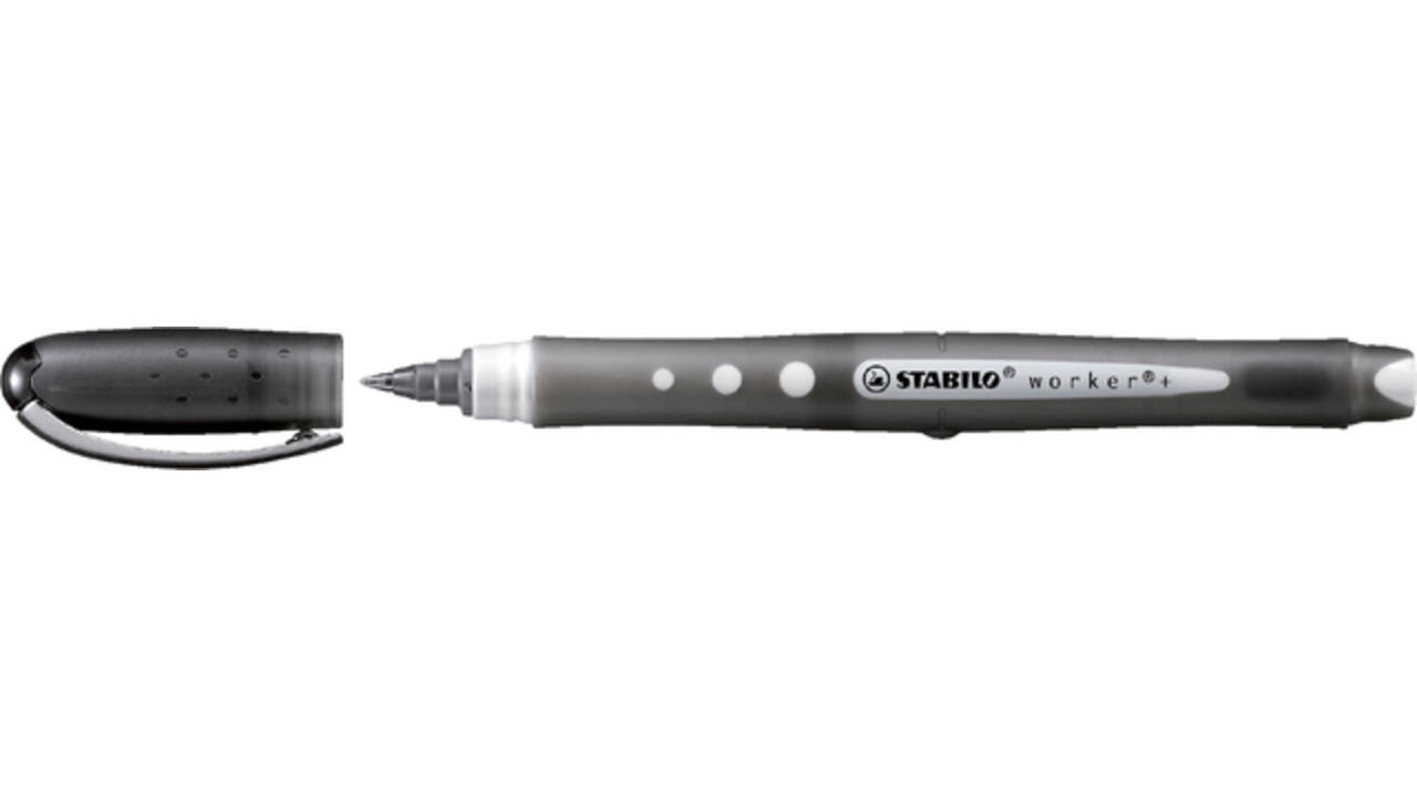 Rollerpen STABILO worker colorful 2019/46 medium zwart