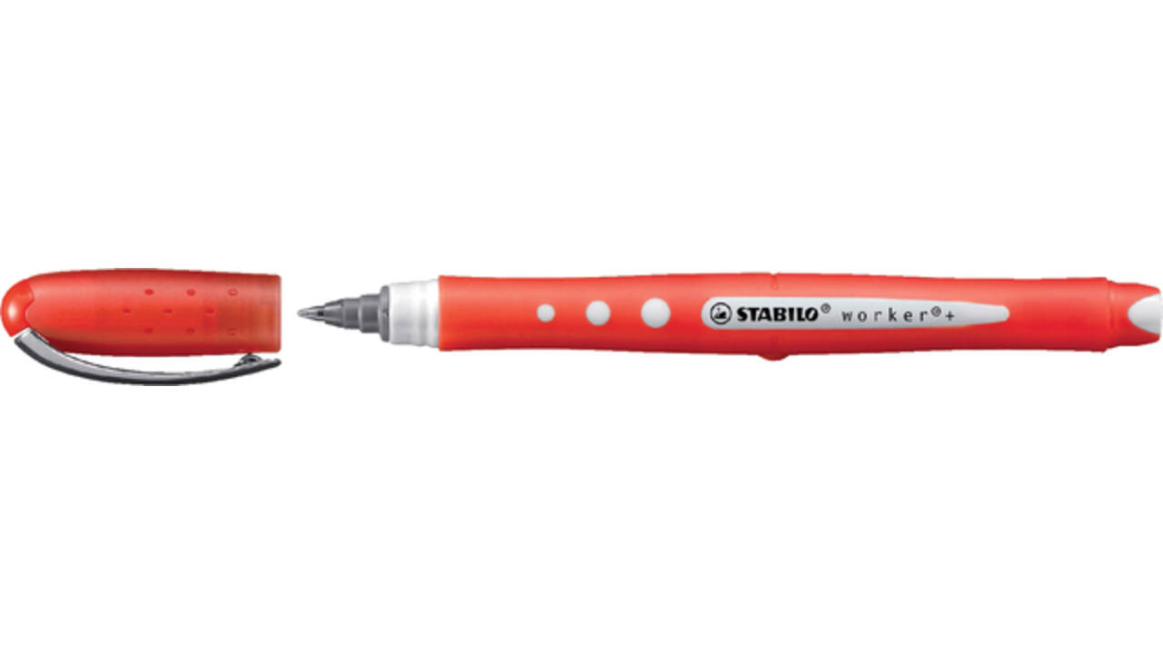 Rollerpen STABILO worker colorful 2019/40 medium rood