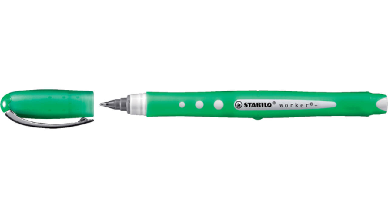 Rollerpen STABILO worker colorful 2019/36 medium groen