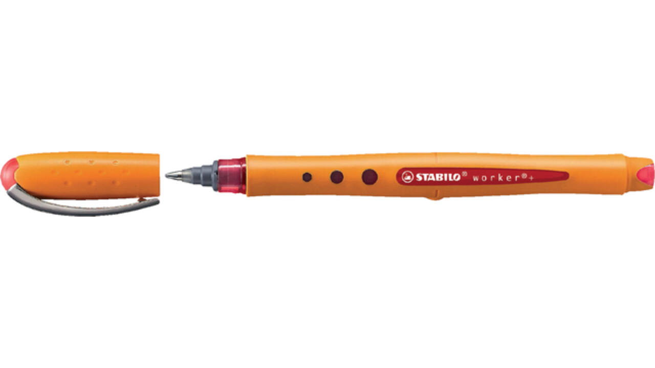 Rollerpen STABILO worker 2018/40 medium rood